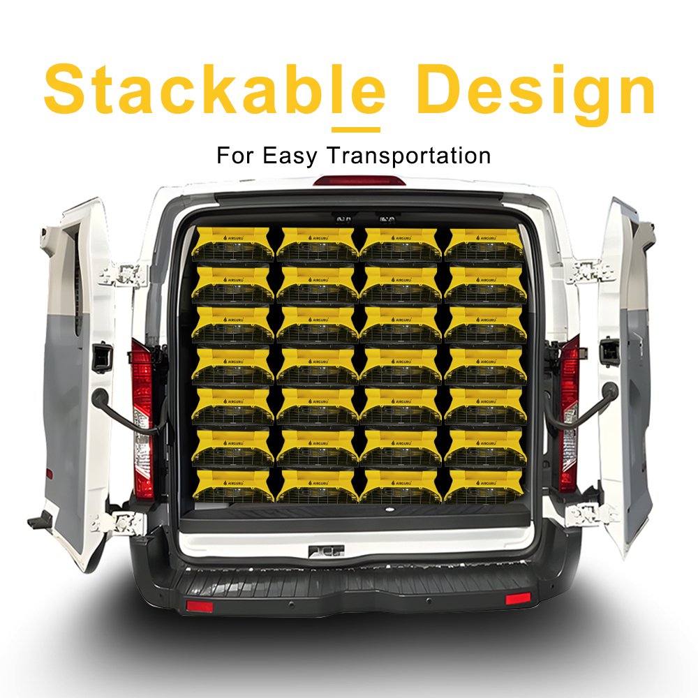 Popular Stackable High Velocity 1100CFM Lightweight Comapct Commercial Low Profile Air Mover for Water Damage Restoration