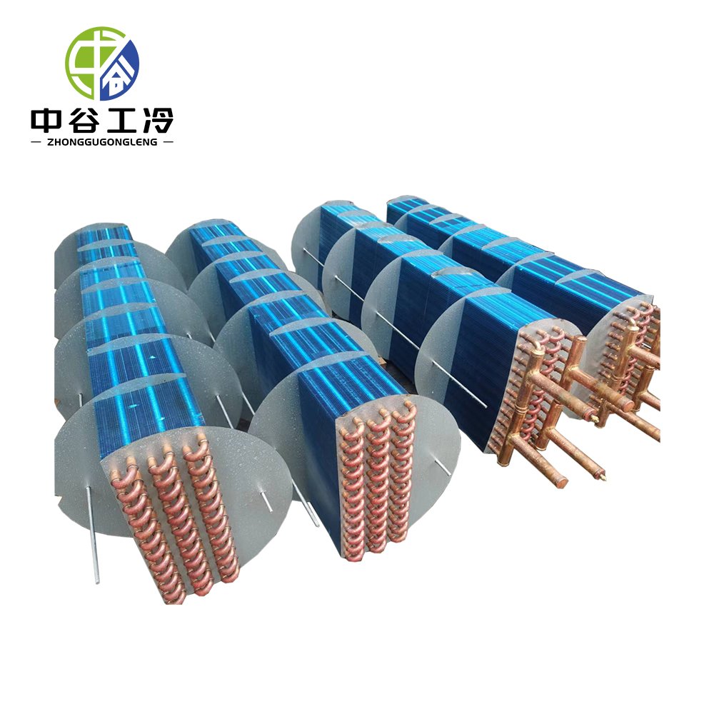 Copper Tube Aluminum Fin Heat Exchanger Evaporator Condenser for Central Air Conditioner AHU