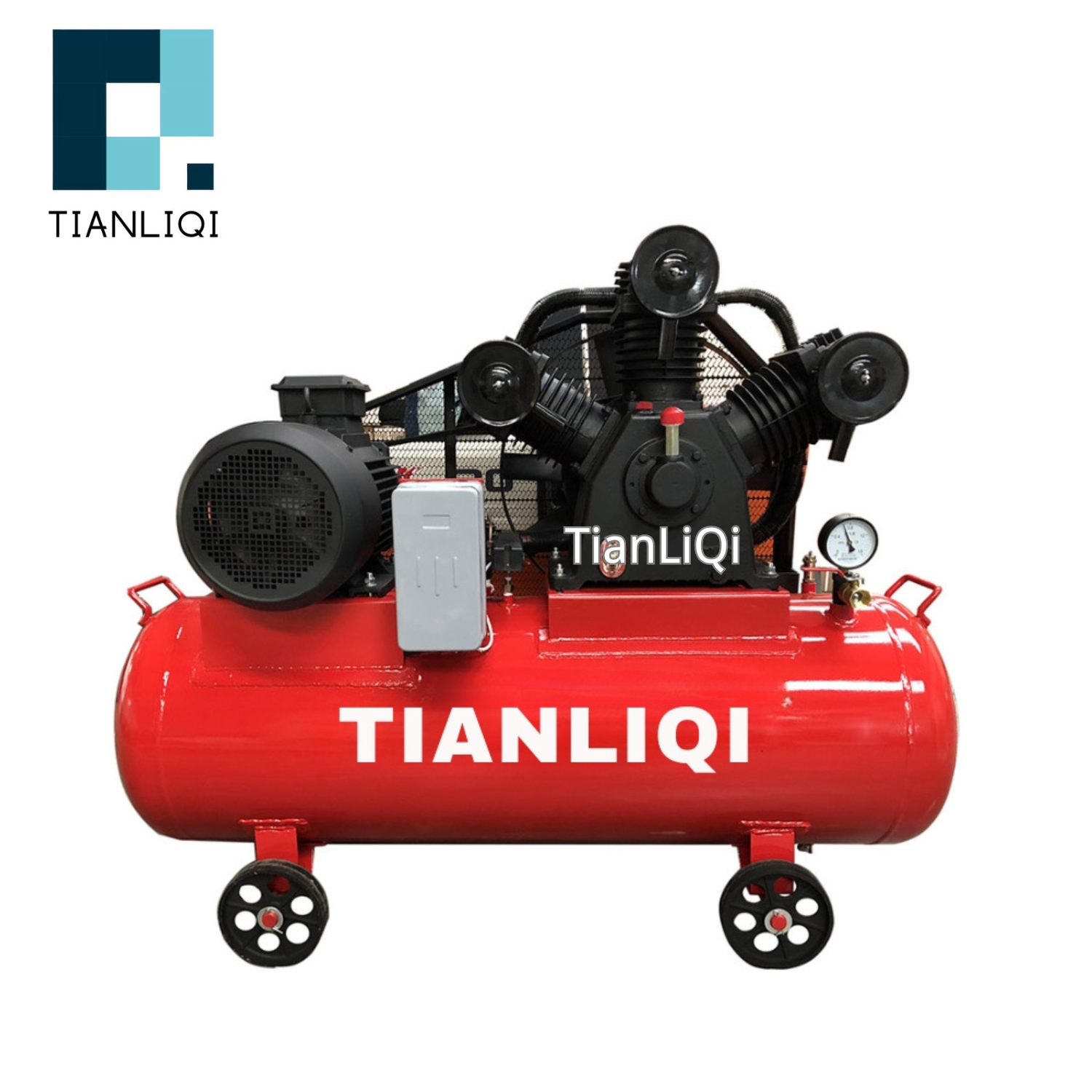 15KW 2.0m³/min 260L 8bar Belt Driven Electric Cast Iron Heavy-Duty Piston Air Compressor