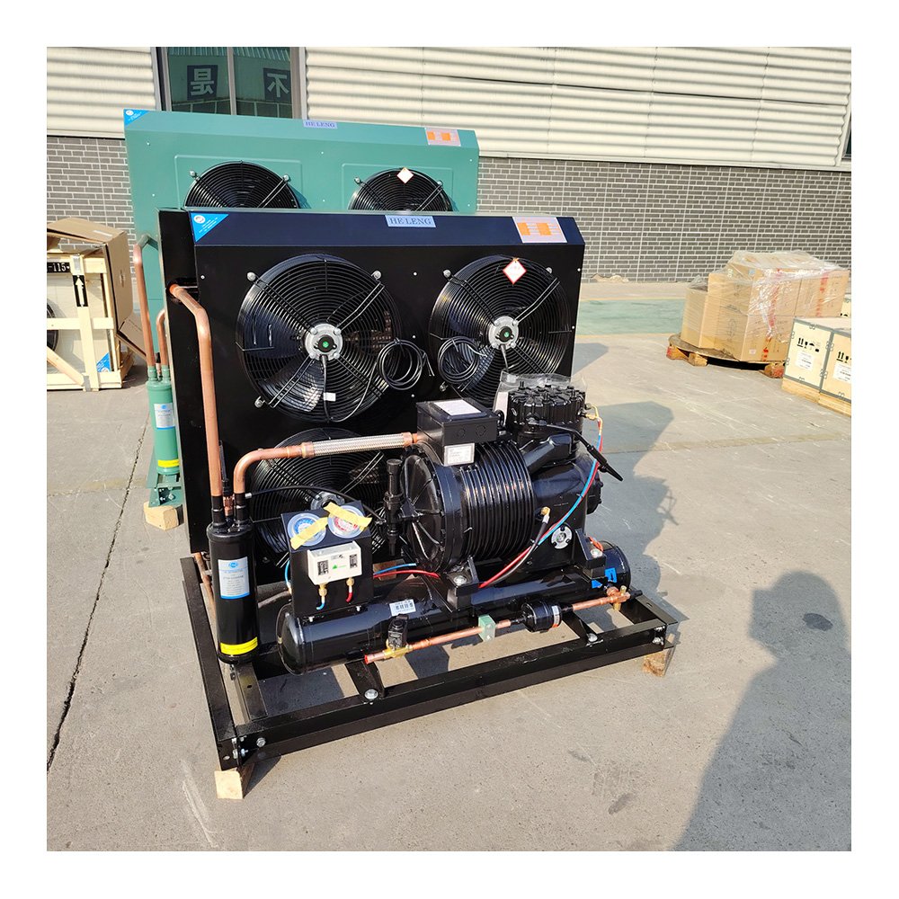 10hp 9hp 8hp 7hp 6hp 5hp 4hp 3hp Semi Hermetic Refrigeration Compressor Condensing Units Air Cooled