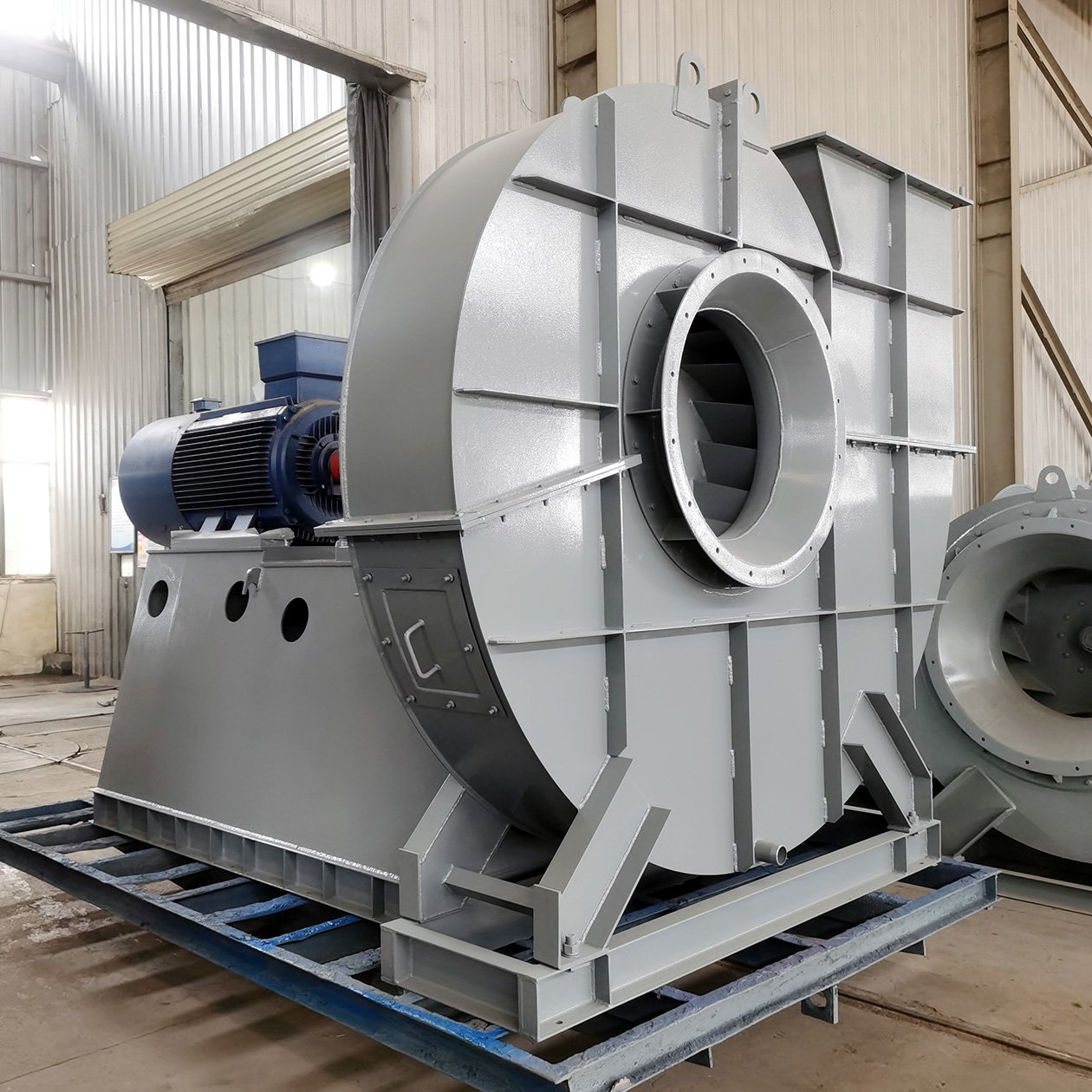 China Price Large air Capacity Energy Efficiency Induced Draft Blower Fan for Steel Plants