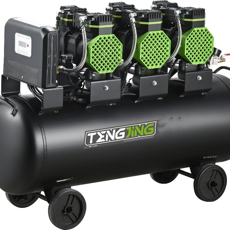 New Design Oil Less Portable Automotive Painting Car Air Compressor Cleaning Piston Air Compressor