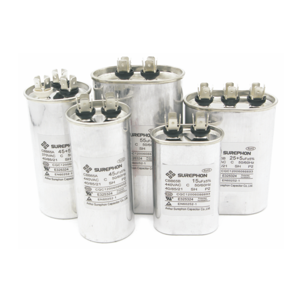 factory price aluminum case capacitors P2 S2 condenser good performance capacitor for refrigeration