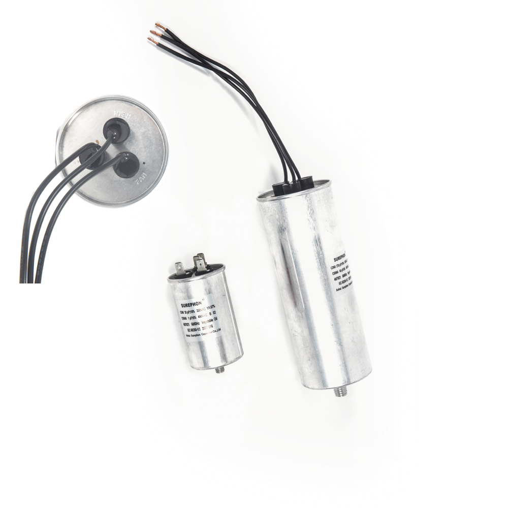 factory price aluminum case capacitors P2 S2 condenser good performance capacitor for refrigeration