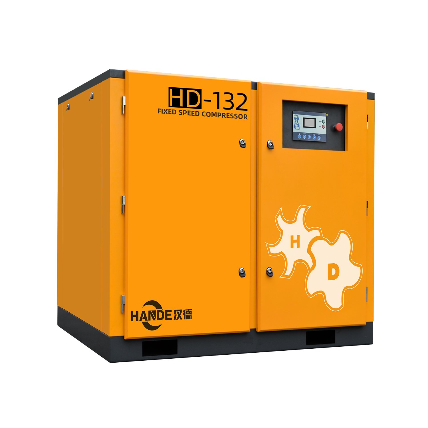 HANDE 132kw 175HP Air Compressor Power Frequency Rotary Screw Air Compressor 380V 220V 415V 440V 460V 480V Industrial Compressor