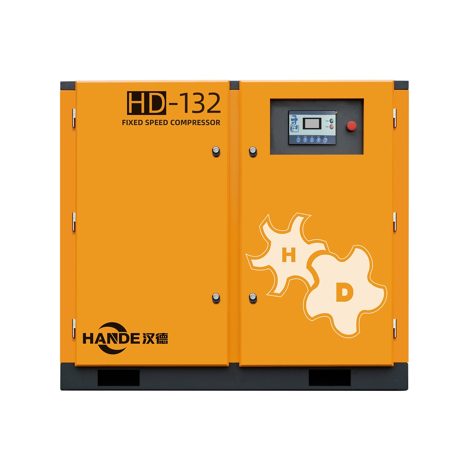 HANDE 132kw 175HP Air Compressor Power Frequency Rotary Screw Air Compressor 380V 220V 415V 440V 460V 480V Industrial Compressor