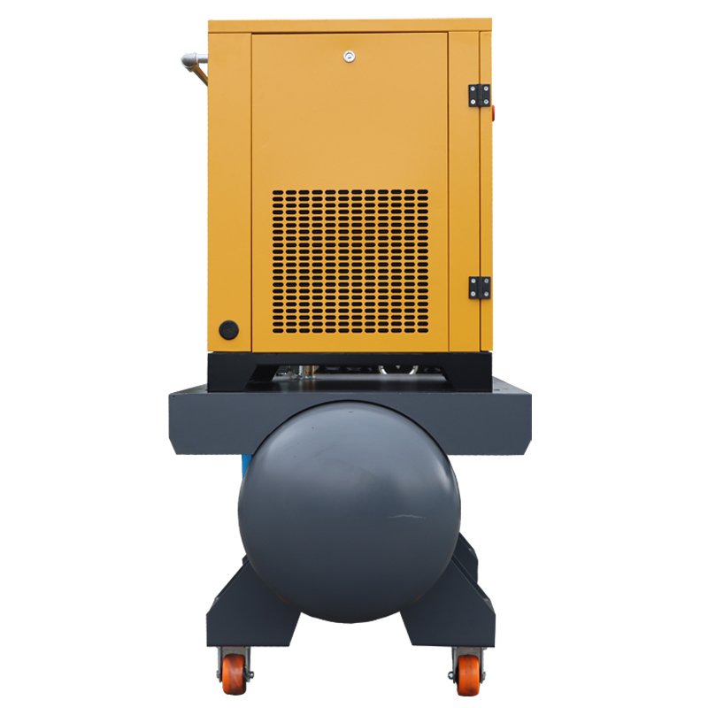 High Quality 7.5kw/11kw/15kw VSD Permanent Magnet Electric AC All-in-one Industrial Rotary Screw air Compressor with Wheels