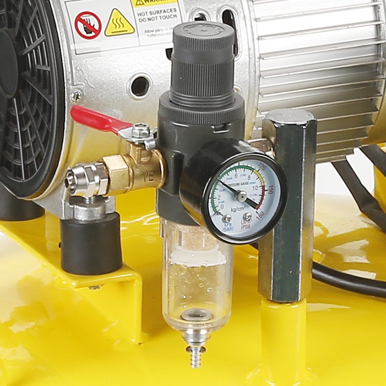 220 Volt 0.75KW Portable Piston Ring Handheld Mini Oil Less Oil-free Vertical tank air Compressor