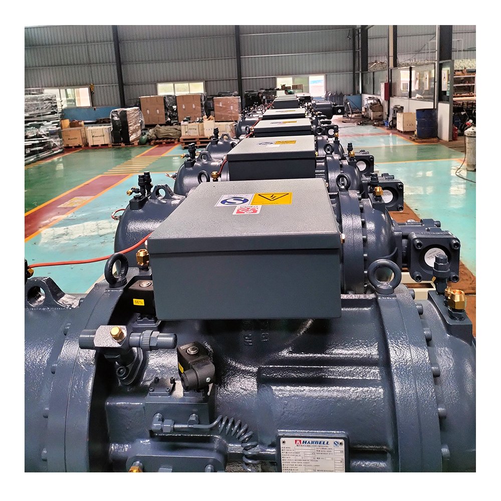 Screw Chiller Compressor Semi-Hermetic Water Cooled High Efficiency Screw Parallel Compressor Refrigeration Unit