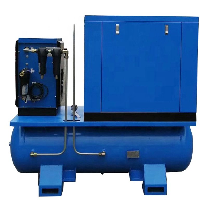 Fiber Laser Cut Machine 16bar Screw Air Compressor 16bar AC Power Screw Air Compressor With Tank Air Dryer for Laser Cutting