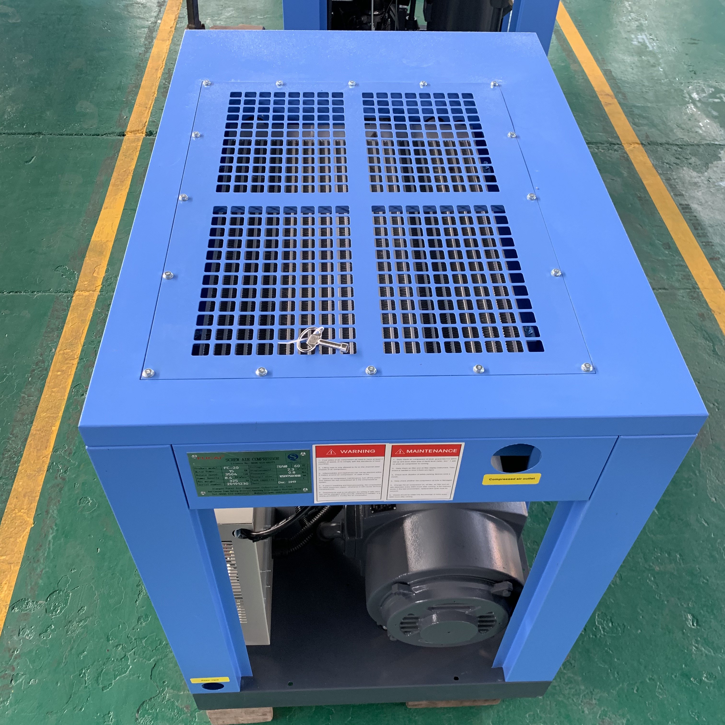 FUCAI China 20hp 15kw High Pressure Electric Rotary Screw Air Compressor for Industrial