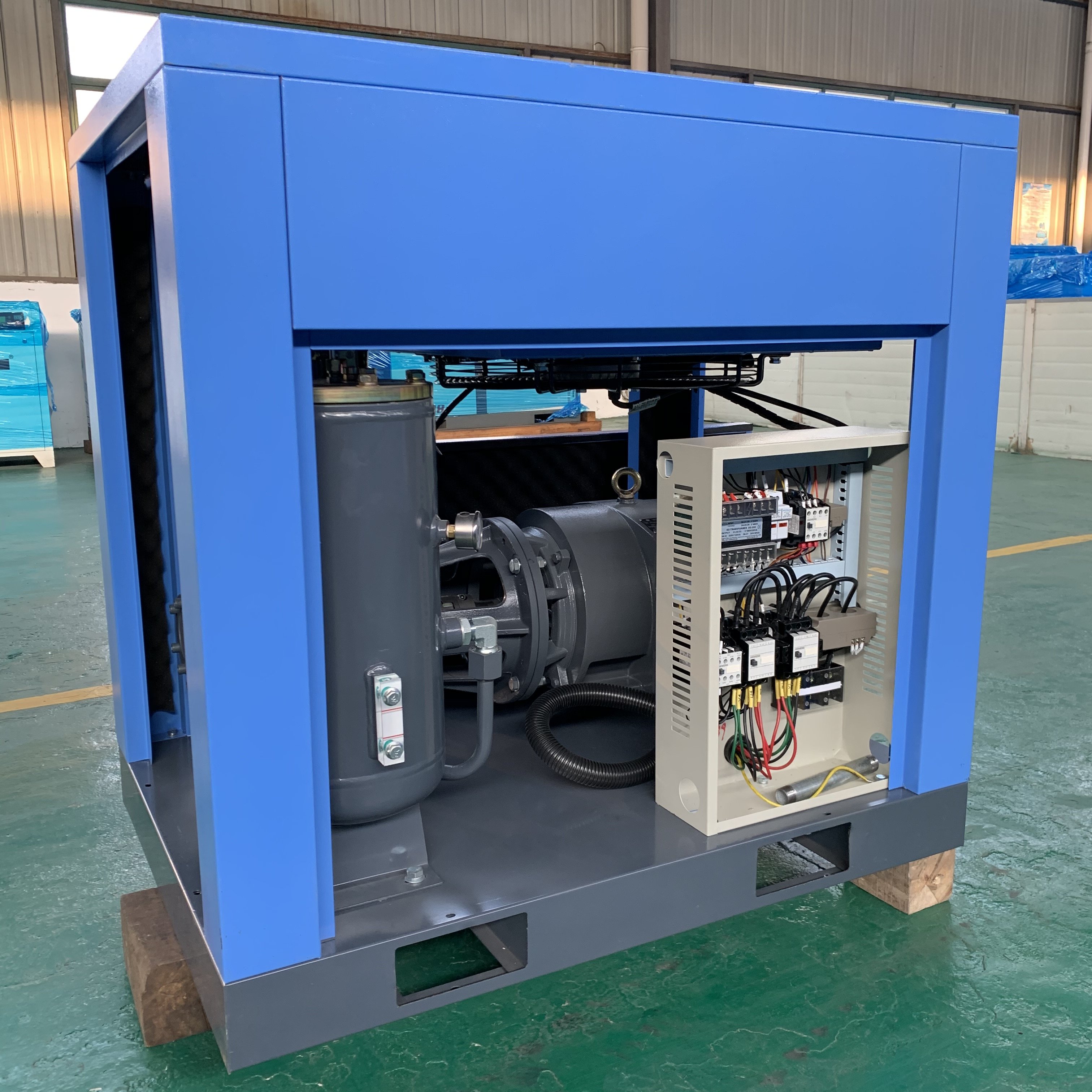 FUCAI China 20hp 15kw High Pressure Electric Rotary Screw Air Compressor for Industrial