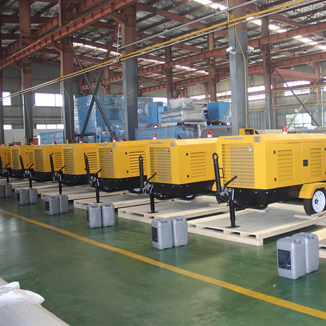 Best Quality Portable Diesel Gas Screw Compressor For Mining