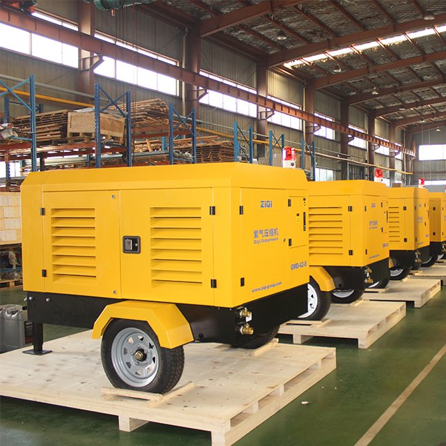 Best Quality Portable Diesel Gas Screw Compressor For Mining