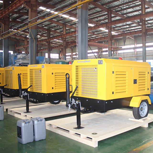 Best Quality Portable Diesel Gas Screw Compressor For Mining