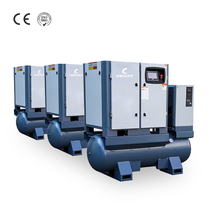All in One Silent Screw Air Compressor with Air Tank and Dryer Industrial Air Compressor Price 10 Bar