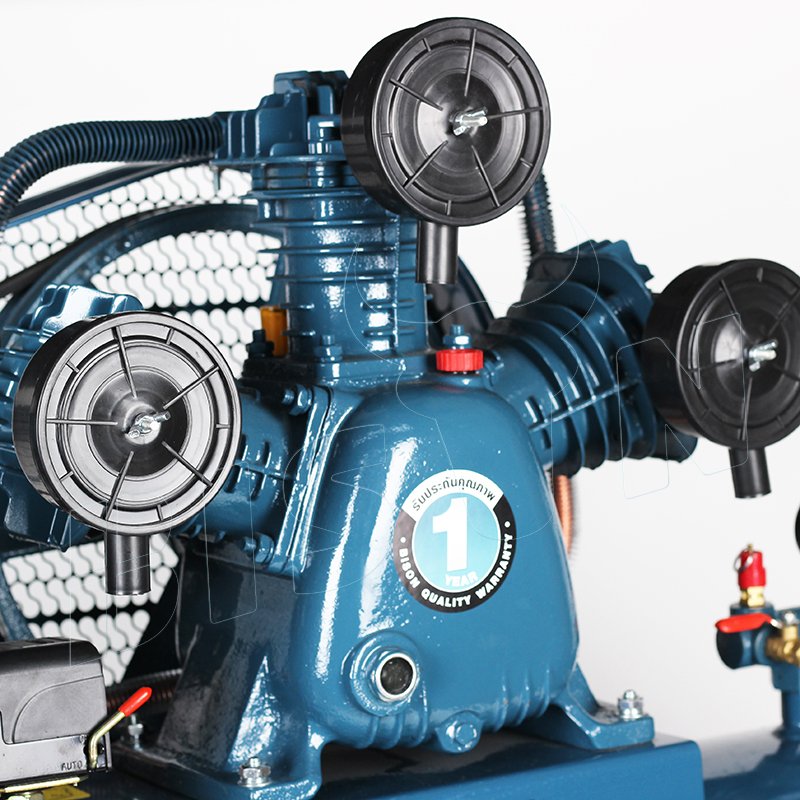 BISON 7500w 3 Phase Electric Double Two Stage Belt Driven Type 380v 50hz 10hp 500l 7.5kw Industrial air Compressor