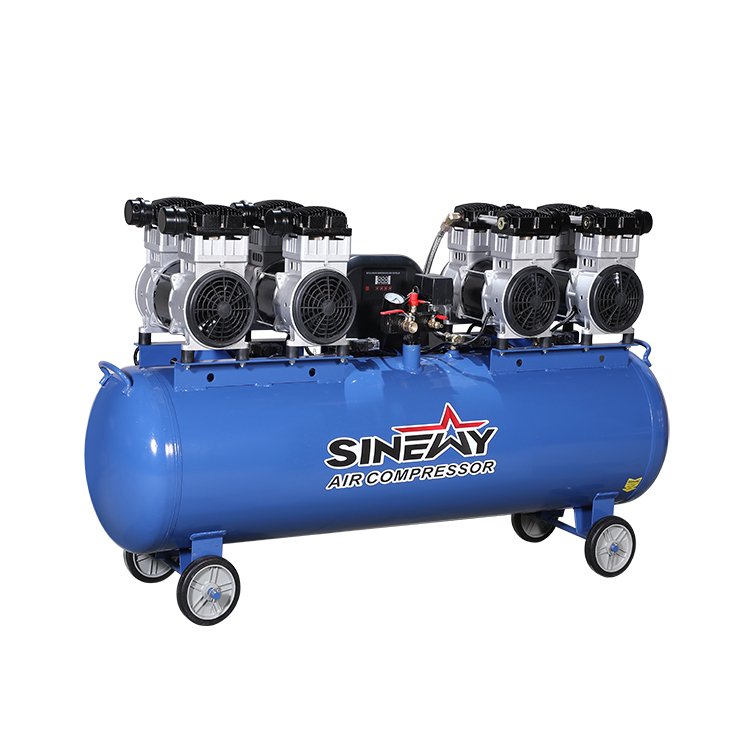 SINEWY May Nen Khi Binh Nen Khi 6Kw 150Litre Industrial Ultra Quite Oil Free Air Compressor for Painting