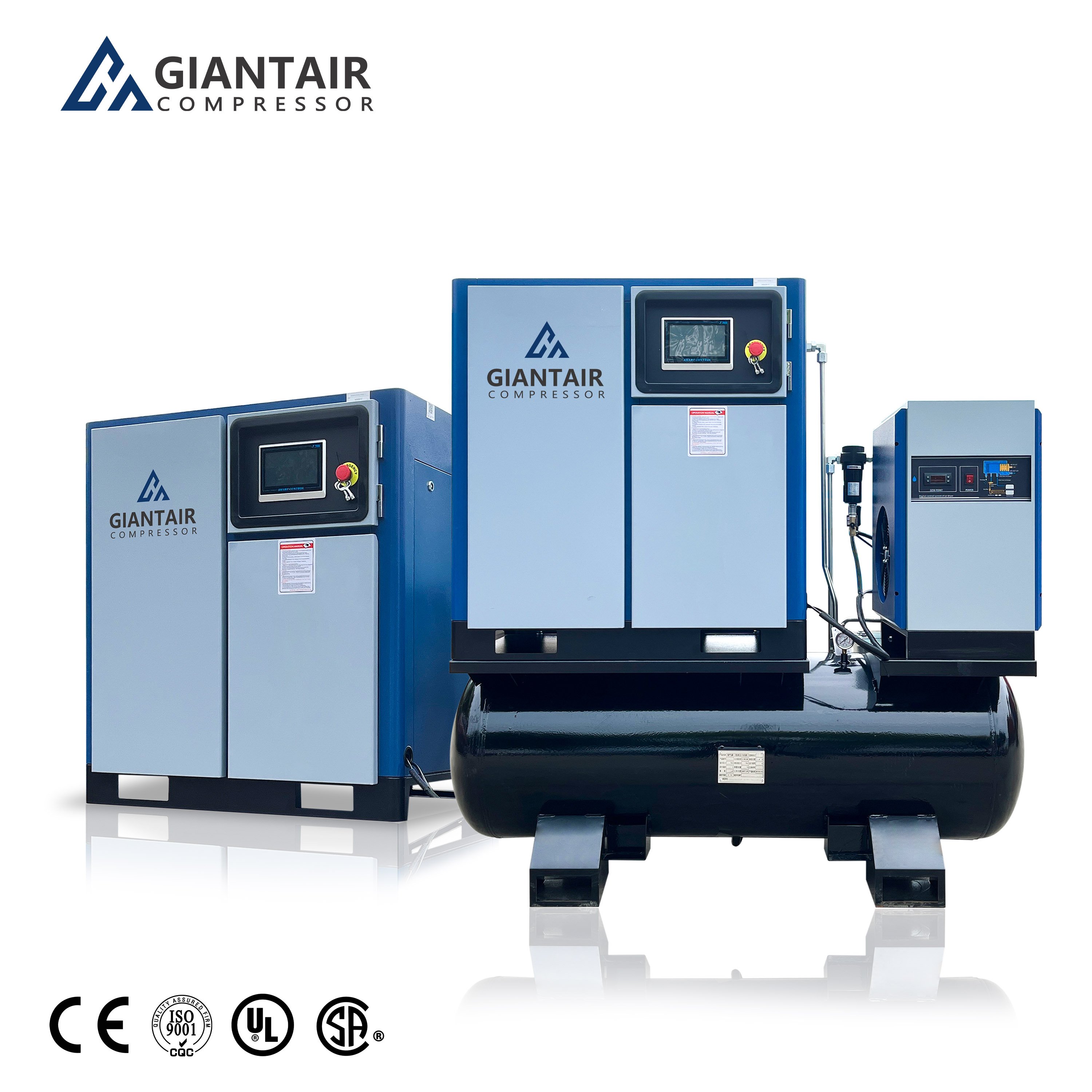 GIANTAIR 22kw Screw air Compressor Mini Compresor De Aire Machine Screw Type air Compressor 10hp