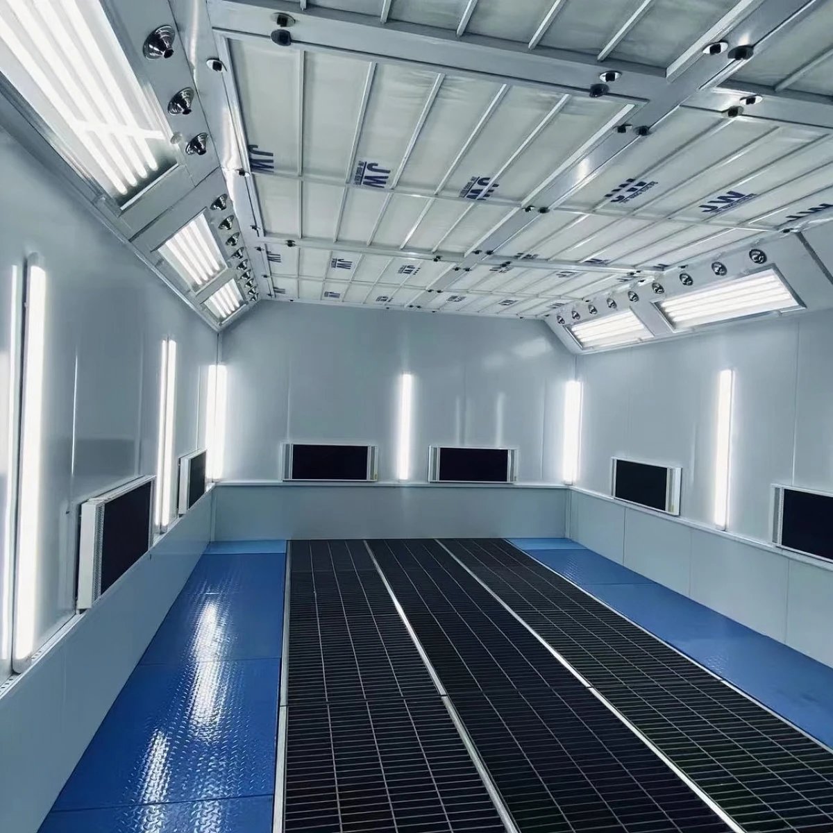Luxury Electric/Diesel Heating Spray Booth for Car Painting with Fire/water Resistant Panels Car Paint Oven with CE