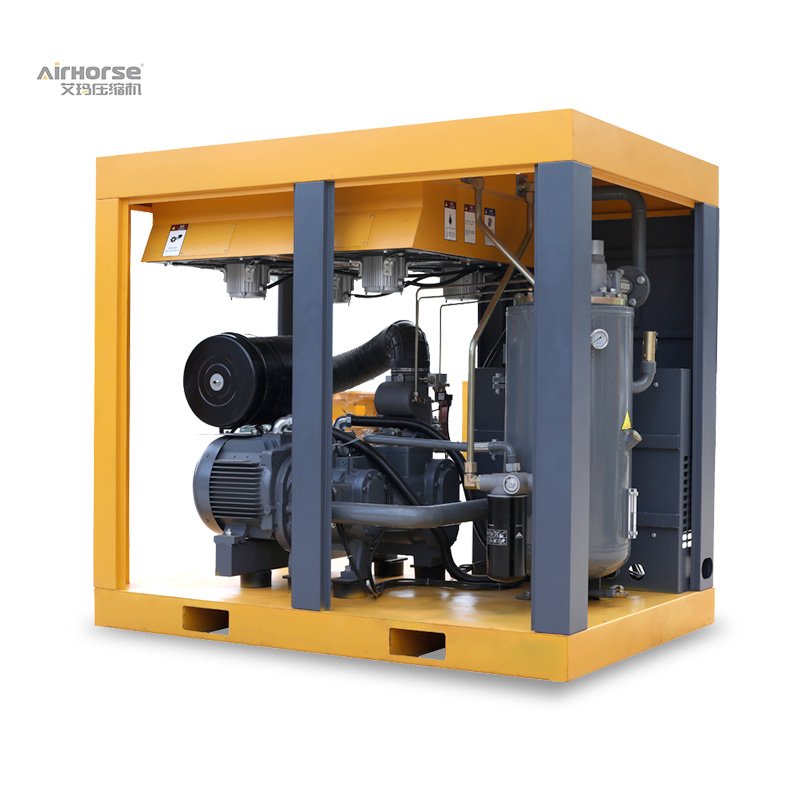 Strong Durability in Stock 75kW 100HP Two Compression 2 Stage Screw Air Compressor
