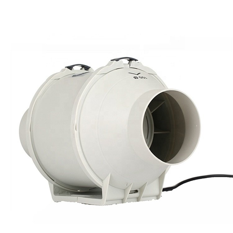 6 Inch 8 Inch High Temperature Ventilation Inline Duct Fan With Carbon Filter