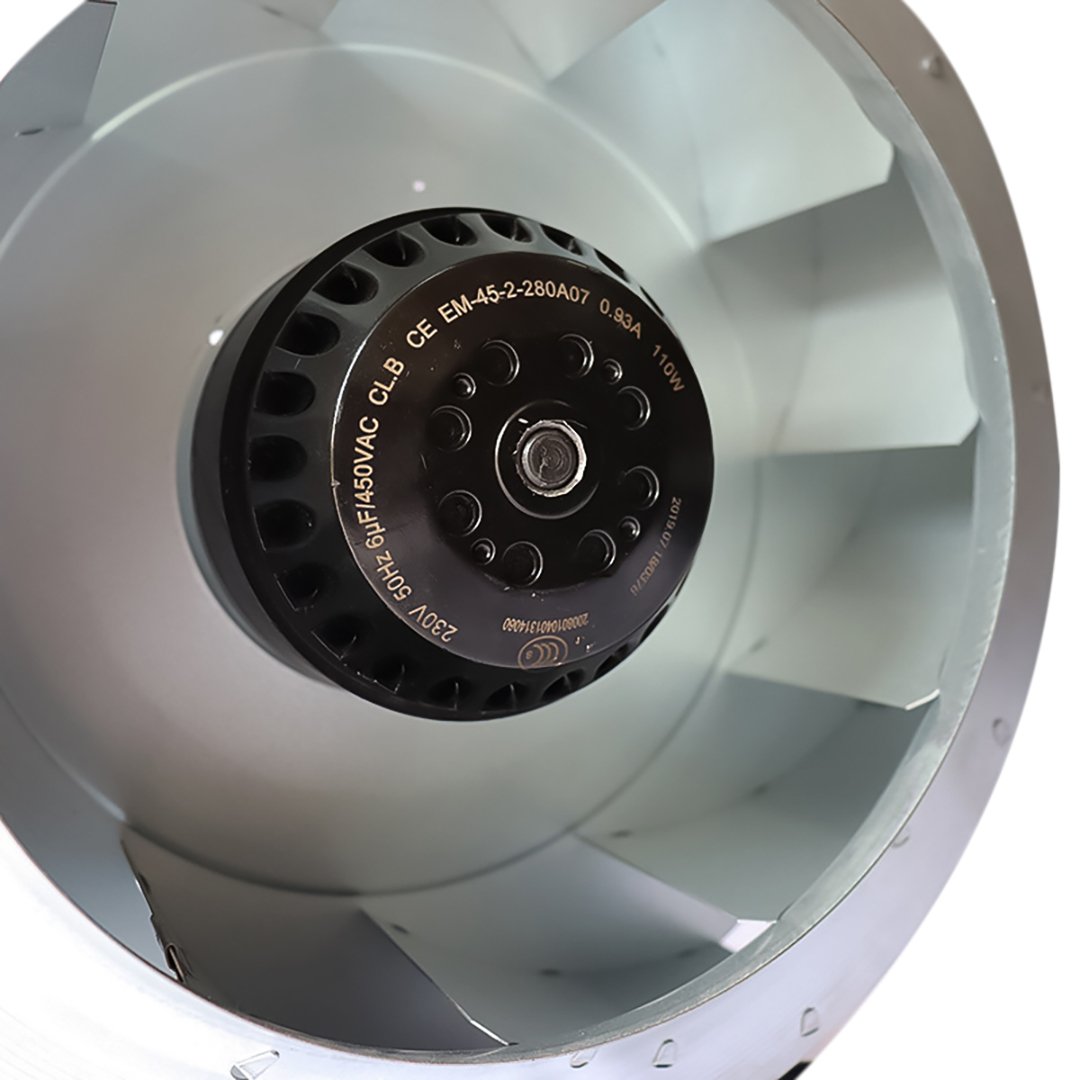 China's 280mm Silent Centrifugal Industrial Cooling Fan AC/EC Motor Bearing Inline Standing Home Use Manufacturing Plant OEM/ODM