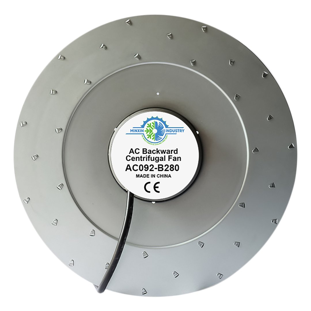 China's 280mm Silent Centrifugal Industrial Cooling Fan AC/EC Motor Bearing Inline Standing Home Use Manufacturing Plant OEM/ODM