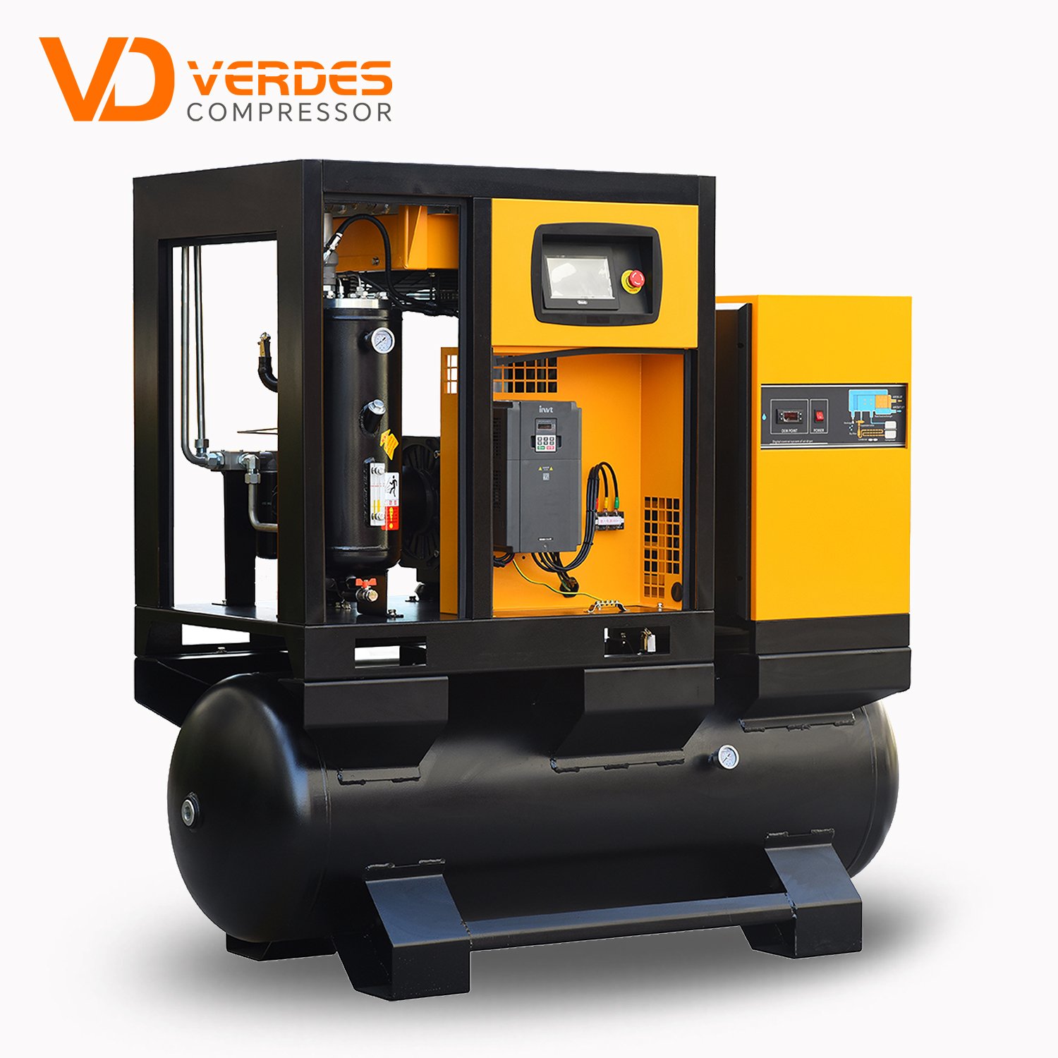VERDES 10hp 20hp 30hp Rotary Silent Air-compressors 16BAR 20bar Industrial Screw Air Compressor compresor de aire