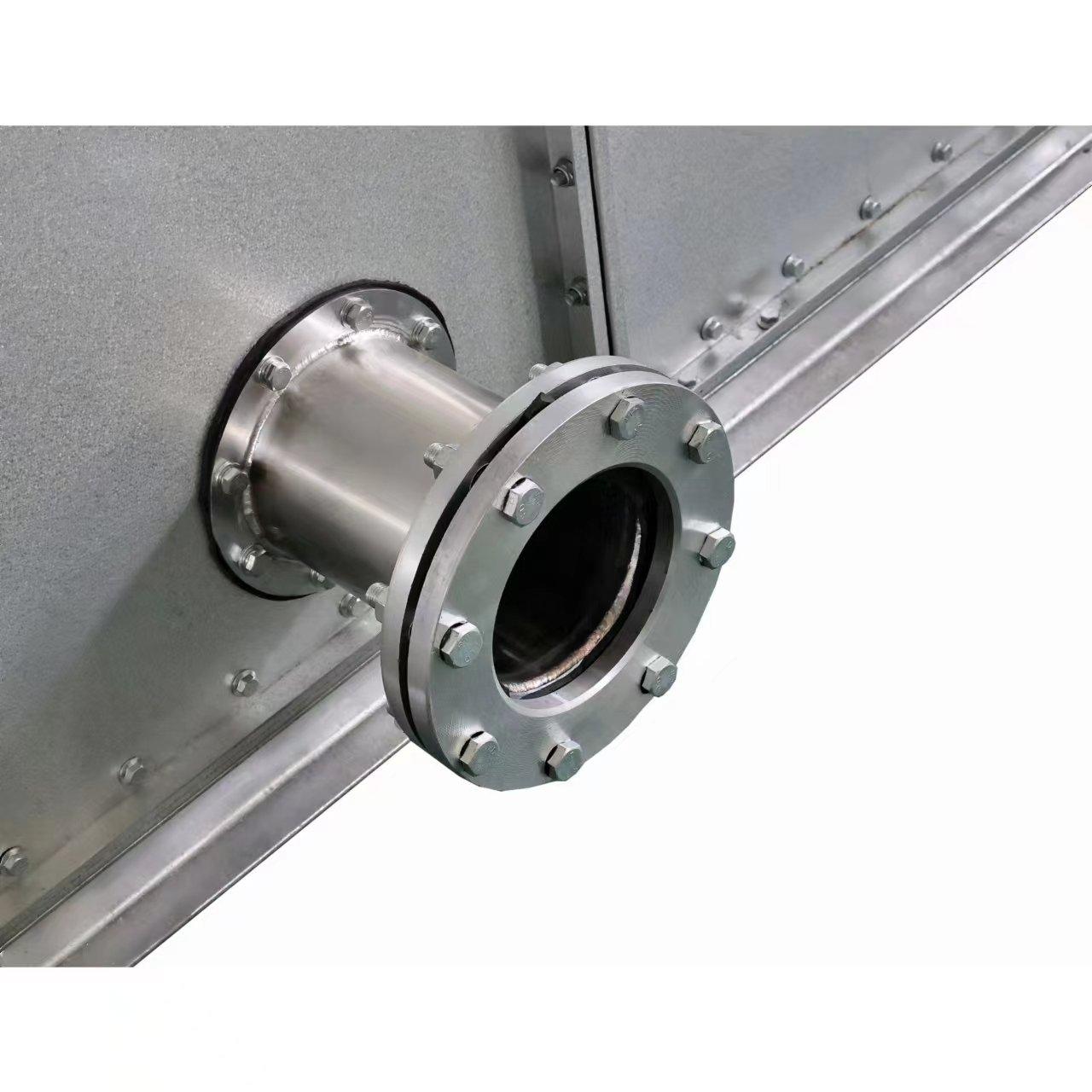 Energy-saving 160KW Counterflow Evaporation Cooling air Cooled Refrigeration Condenser for Frozen French Fries Butchery