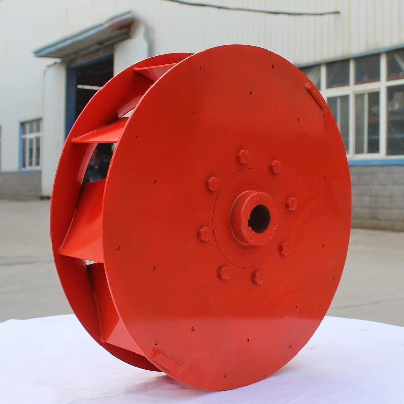 Industrial High Pressure Centrifugal Flow Fan Impeller Backward Curved Blades