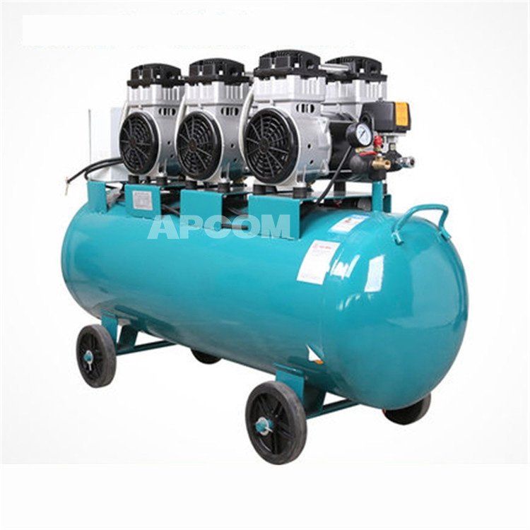 APCOM EX1100*4-120 4.4kw 3 hp 50100 150 Liter Aircompressor 150Liter Compresseur 100 Litres Mute Oil Free Air Compressor