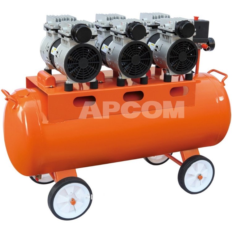 APCOM EX1100*4-120 4.4kw 3 hp 50100 150 Liter Aircompressor 150Liter Compresseur 100 Litres Mute Oil Free Air Compressor