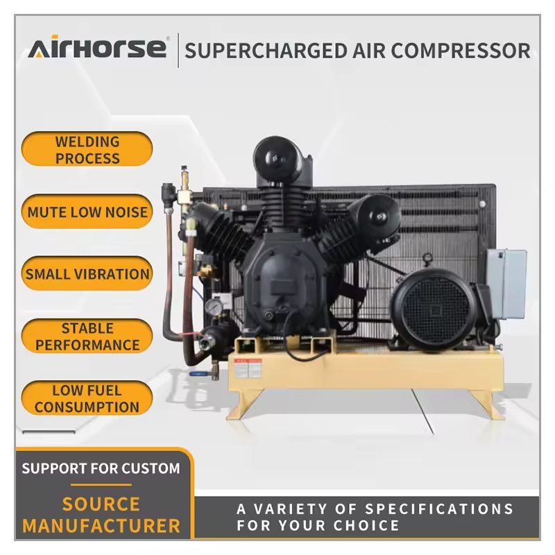 Low Noise Airhorse High Pressure 15kw air Water Booster Compressor for Pet Blow Moulding Machine