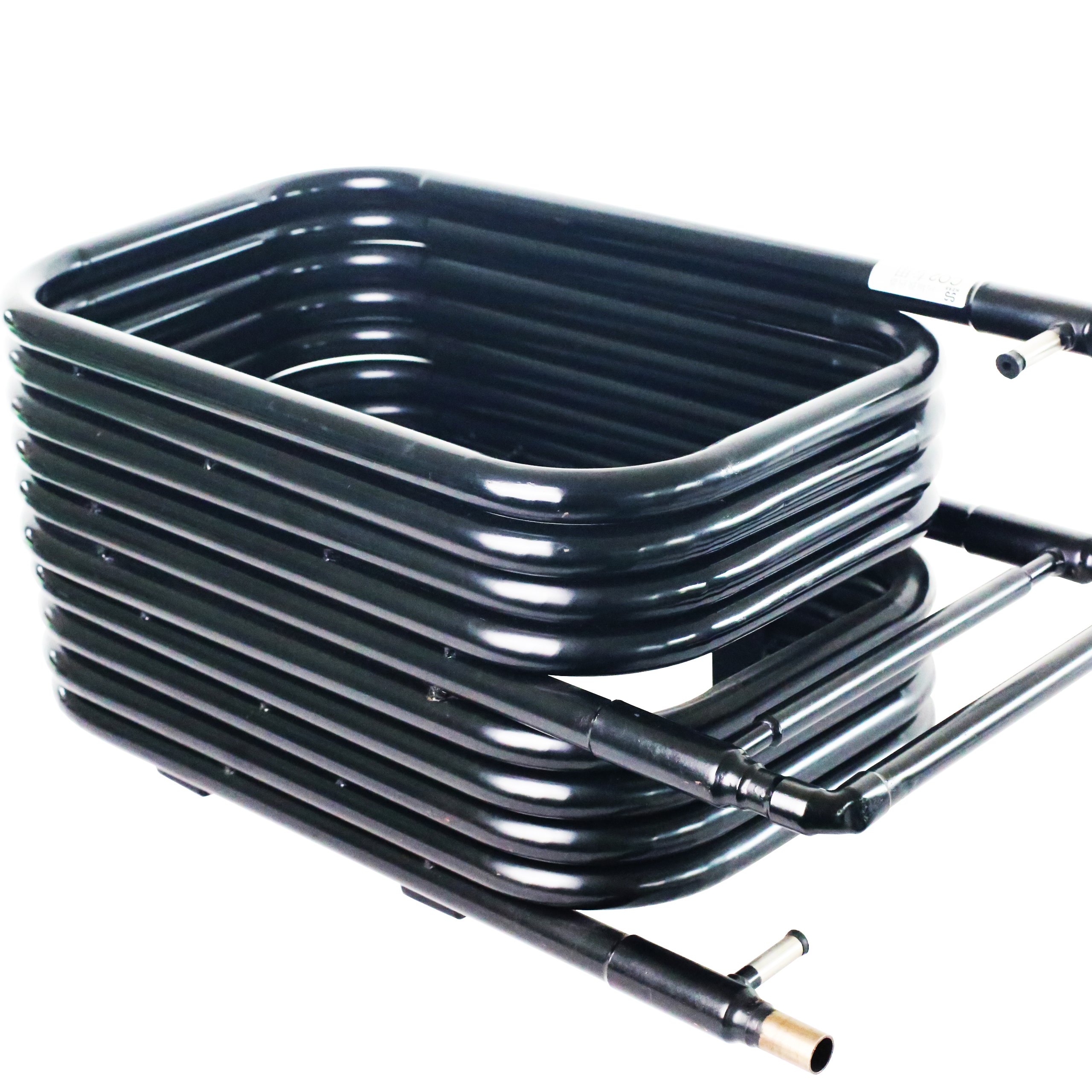 OEM Double Tube Coaxial Heat Exchanger Stainless Steel Titanium Corrugated Tube Water Cooled Condenser Pump for Refrigeration