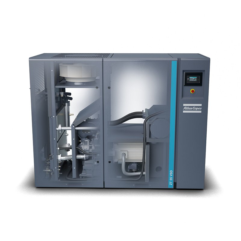 LOW Noise Water Cooled ZT55VSD+ FF ZT 55 VSD FF Atlas Copco Oil Free Rotary Screw air Compressor