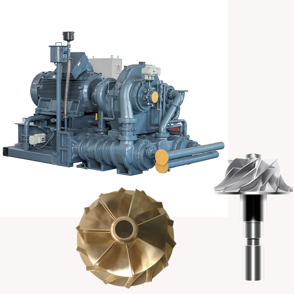 0.8-25bar Brand Air Compressor High Pressure Compressor 100% Oil-Free Centrifugal Compressors 1500w-6000w for Industrial