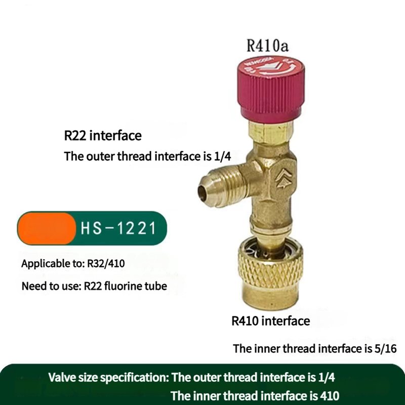 High Quality Brass/Copper Manual Power Source Refrigerant Charging Valve Air Conditioning Fitting Made in China