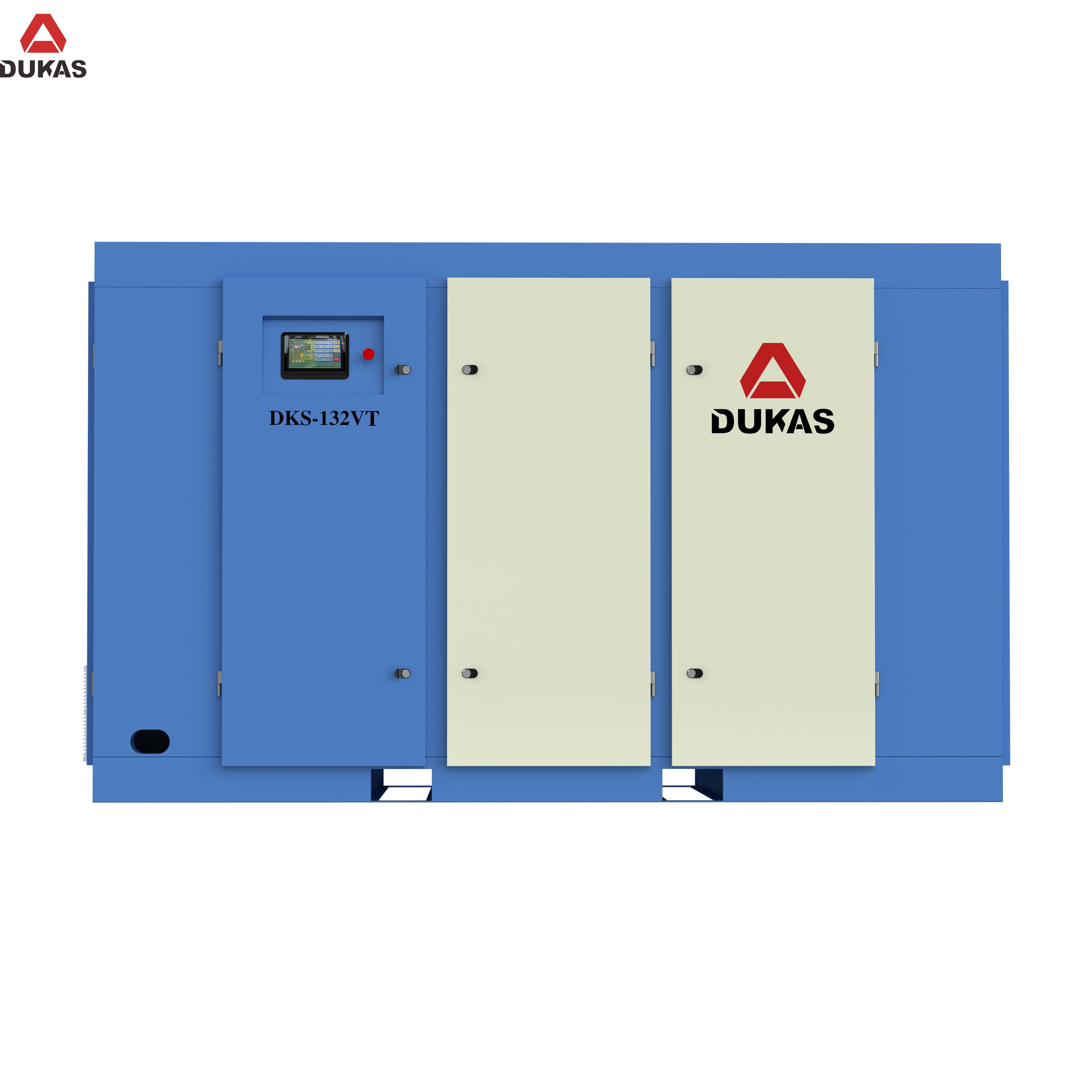 DUKAS Low-noise Two-stage Screw air Compressor, Intelligent Screen Control Operating System, High Production Efficiency