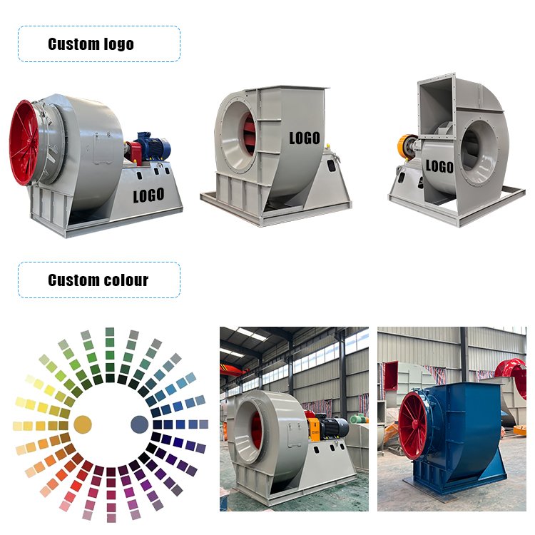 Industrial Industrial Centrifugal Fan Air Flow Dust Suction Ventilation Centrifugal Fan