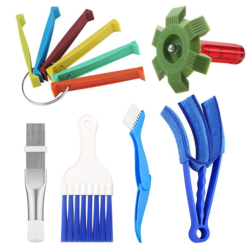Air Conditioner Condenser Fin Comb for Condenser Radiator Cleaning Steel Coil Comb Home Cleaning Tools Universal Folding
