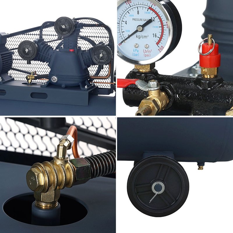 OUBAO Compresor De Aire Portatil Professional 3kw 4hp Portable Electric Belt Driven Air Compressor