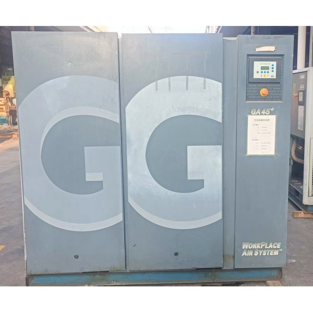 Wholesale Atlas GA45 Stationary Rotary Screw Air Compressor 45kW 60HP Used Electric Air Compressor for Industry