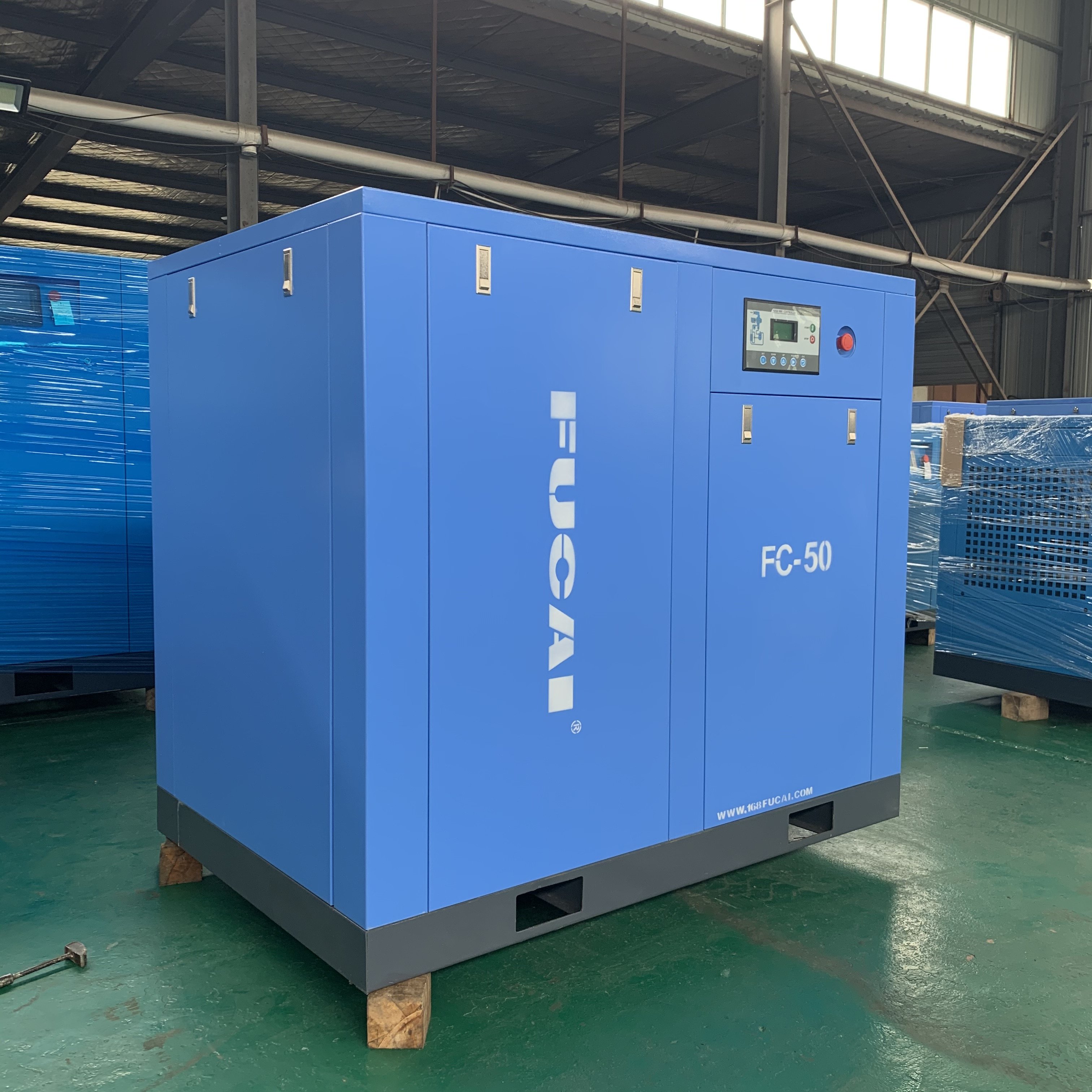 FUCAI Manufactory Direct Driving Low Noise 8/10/13bar Industrial Compressor Rotary Wholesale air Compressor 50 hp 37kw