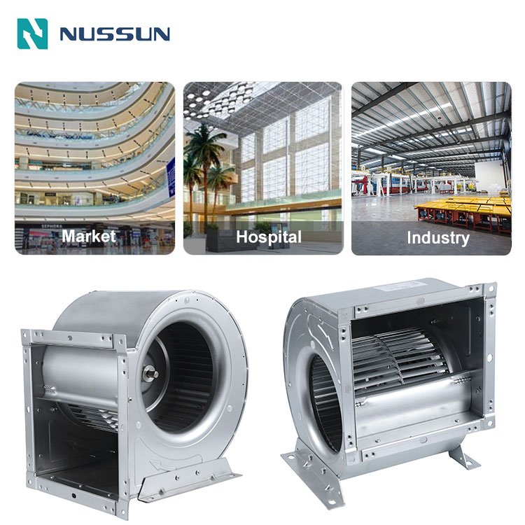Metal CE Radial Industrial Single Inlet Forward Curved Blower Centrifugal Fan Air Conditioning 220-240V AC Duct Fan