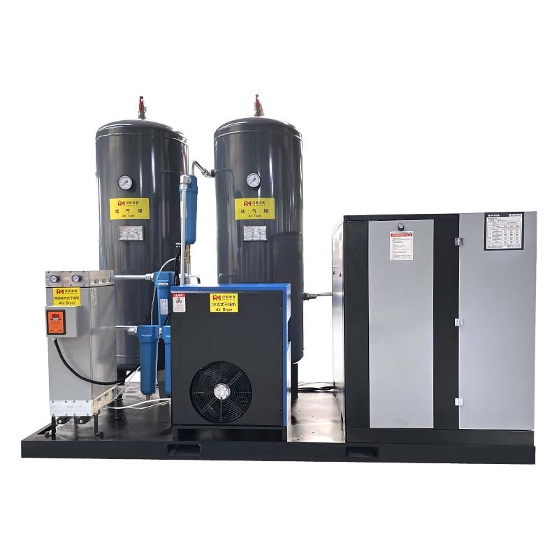 20Bar 5.2M3/Min 55Kw Skid Mounted Laser Cutting Screw Air Compressor With Inverter