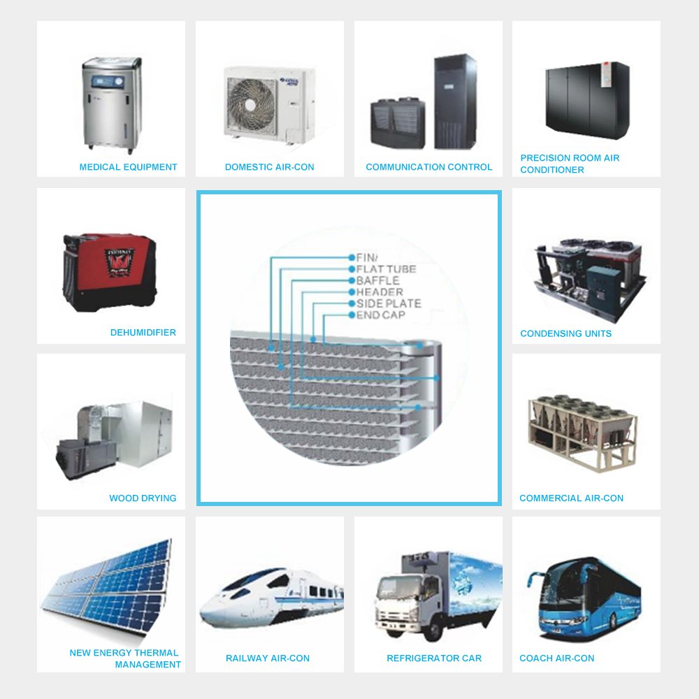 Hot Microchannel Heat Exchanger With Newest Design Aluminum Micro Channel Heat Exchangers