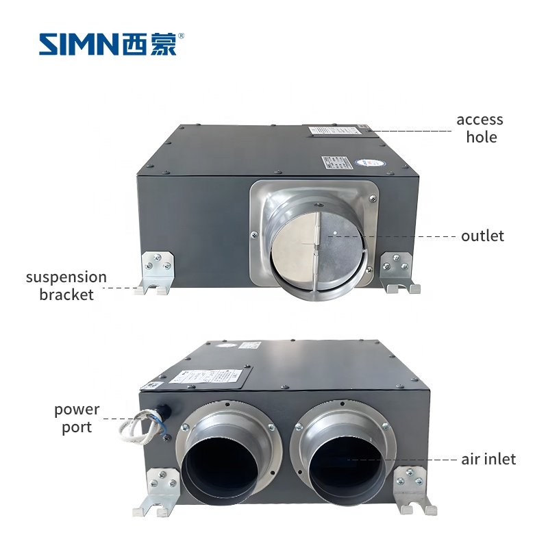 Reliable Space-Saving Duct Blower Fan Home Restaurant Industrial Manufacturing Plant Use 220V AC/DC Electric Stainless Steel