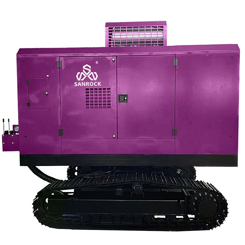 Steel Crawler Air Compressor Machine Mining Screw Air Compressor Portable Air Compressor