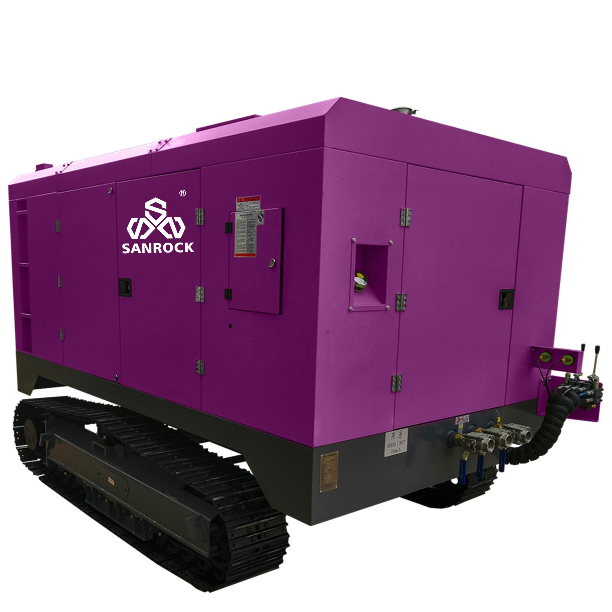 Steel Crawler Air Compressor Machine Mining Screw Air Compressor Portable Air Compressor